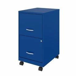 Deals ⌛ Home Square 2 Drawer Metal Mobile Vertical Filing Cabinet Set In Blue (Set Of 2) ✨ 10 Deals ⌛ Home Square 2 Drawer Metal Mobile Vertical Filing Cabinet Set In Blue (Set Of 2) ✨ -Mobile Sales Store 2381347 4 L
