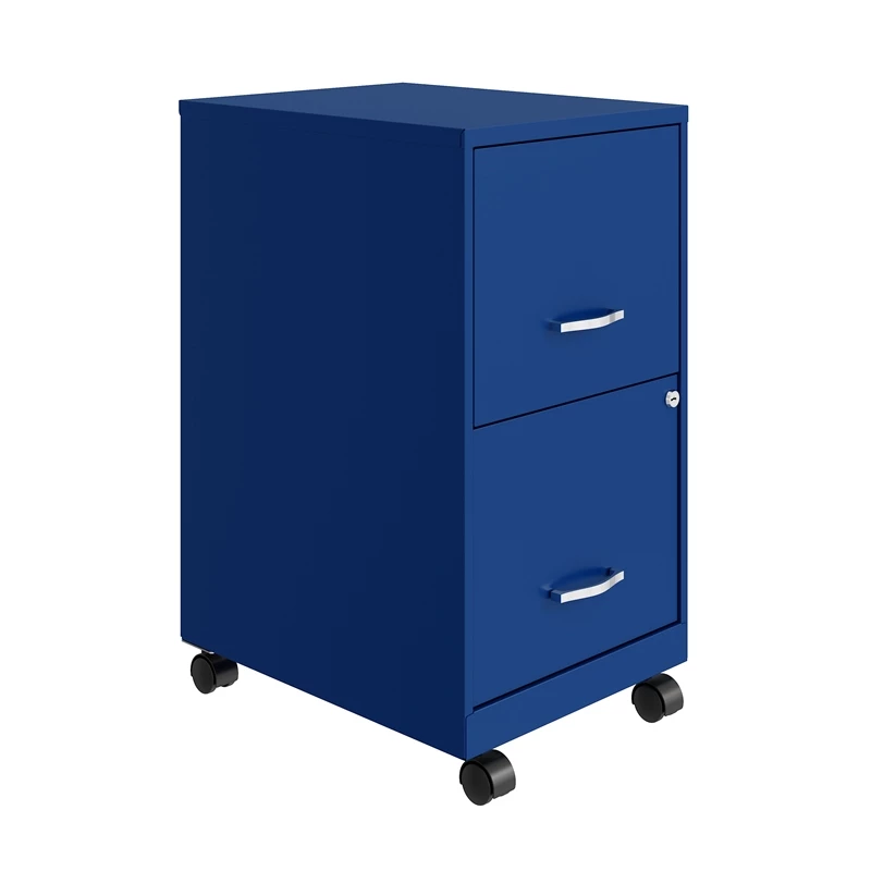 Deals ⌛ Home Square 2 Drawer Metal Mobile Vertical Filing Cabinet Set In Blue (Set Of 2) ✨ 6 Deals ⌛ Home Square 2 Drawer Metal Mobile Vertical Filing Cabinet Set In Blue (Set Of 2) ✨ - Image 6
