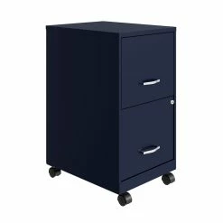 Outlet 🌟 Home Square 2 Drawer Mobile Filing Cabinet Set In Navy (Set Of 2) 🔔 -Mobile Sales Store 2381349 6 L