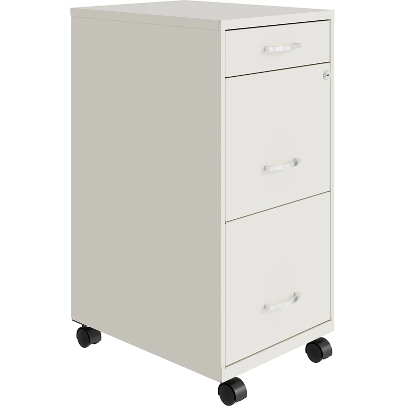 Brand new β Home Square 3 Drawer Mobile Metal Filing Cabinet Set In Pearl White (Set Of 2) π 2 Brand new β Home Square 3 Drawer Mobile Metal Filing Cabinet Set In Pearl White (Set Of 2) π - Image 2