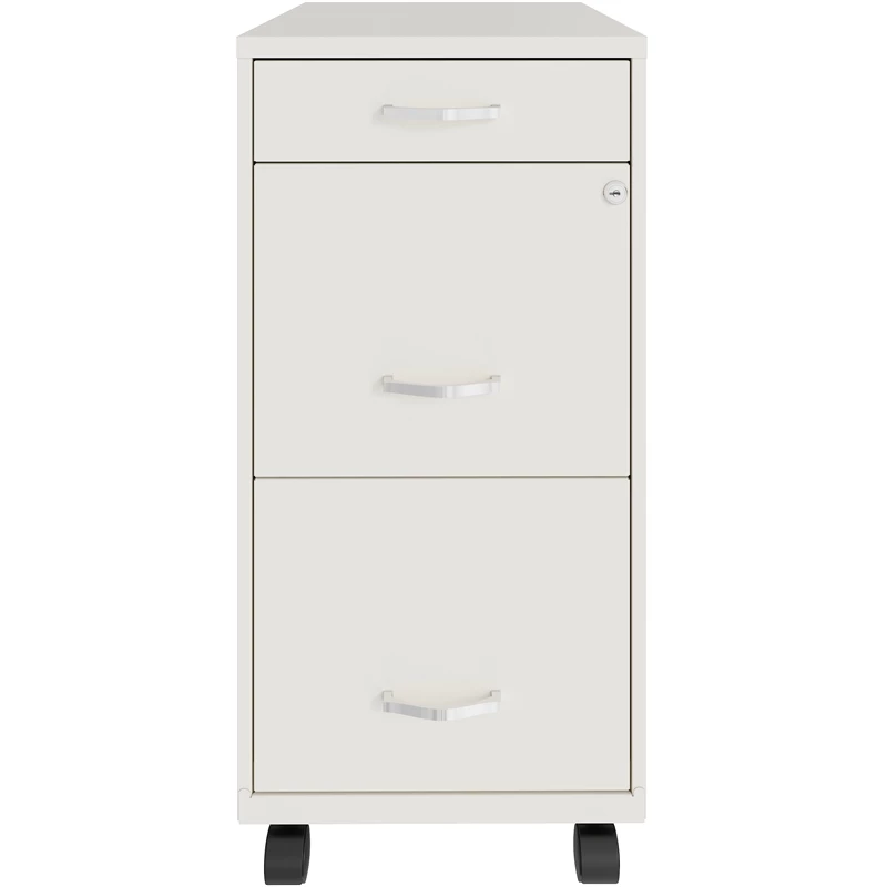 Brand new β Home Square 3 Drawer Mobile Metal Filing Cabinet Set In Pearl White (Set Of 2) π 3 Brand new β Home Square 3 Drawer Mobile Metal Filing Cabinet Set In Pearl White (Set Of 2) π - Image 3