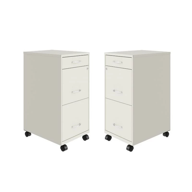 Brand new β Home Square 3 Drawer Mobile Metal Filing Cabinet Set In Pearl White (Set Of 2) π 1 Brand new β Home Square 3 Drawer Mobile Metal Filing Cabinet Set In Pearl White (Set Of 2) π