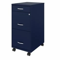 Promo π Home Square 3 Drawer Mobile Metal Filing Cabinet Set In Navy (Set Of 2) π 10 Promo π Home Square 3 Drawer Mobile Metal Filing Cabinet Set In Navy (Set Of 2) π -Mobile Sales Store 2384720 4 L