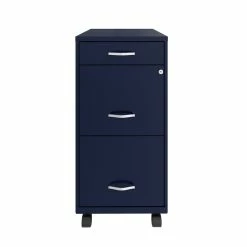 Promo π Home Square 3 Drawer Mobile Metal Filing Cabinet Set In Navy (Set Of 2) π 11 Promo π Home Square 3 Drawer Mobile Metal Filing Cabinet Set In Navy (Set Of 2) π -Mobile Sales Store 2384720 5 L