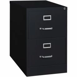 Flash Sale ✔️ Home Square 2 Drawer Deep Metal Filing Cabinet Set In Black (Set Of 2) ❤️ -Mobile Sales Store 2384742 3 L