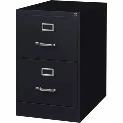 Flash Sale ✔️ Home Square 2 Drawer Deep Metal Filing Cabinet Set In Black (Set Of 2) ❤️ -Mobile Sales Store 2384742 5 L