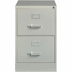 Buy ✔️ Home Square 2 Drawer Deep Metal Filing Cabinet Set In Light Gray (Set Of 2) ⭐ -Mobile Sales Store 2384743 2 L