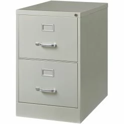 Buy ✔️ Home Square 2 Drawer Deep Metal Filing Cabinet Set In Light Gray (Set Of 2) ⭐ -Mobile Sales Store 2384743 5 L