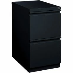 Hot Sale 🎉 Home Square Pedestal 2 Drawer Filing Cabinet Set In Black (Set Of 2) 🤩 -Mobile Sales Store 2385426 3 L