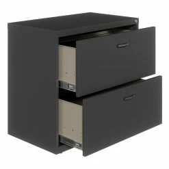 Budget 🎉 Hirsh Industries LLC Hirsh Lateral Metal Cabinet 30"W 2 Drawer Set Charcoal With Front/Back Rails ✨ -Mobile Sales Store 2386698 6 L