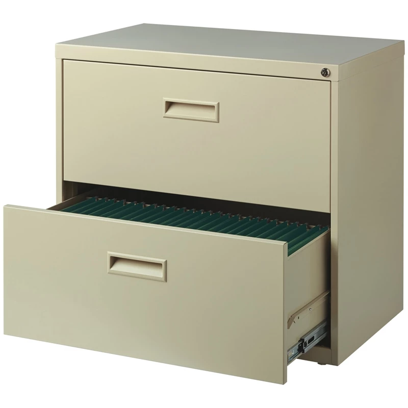 Outlet π₯° Hirsh Industries LLC Hirsh 30"W Metal 2 Drawer Lateral File Cabinet Set Beige With Front/Back Rails β¨ 3 Outlet π₯° Hirsh Industries LLC Hirsh 30"W Metal 2 Drawer Lateral File Cabinet Set Beige With Front/Back Rails β¨ - Image 3