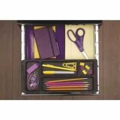 Promo 🔔 Home Square 3 Drawer Metal Vertical Filing Cabinet Set In Black (Set Of 2) ⭐ -Mobile Sales Store 2389283 8 L