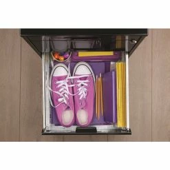 Promo 🔔 Home Square 3 Drawer Metal Vertical Filing Cabinet Set In Black (Set Of 2) ⭐ -Mobile Sales Store 2389283 9 L