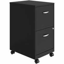 Cheap 🎉 Home Square 2 Drawer Mobile Metal Filing Cabinet Set In Charcoal (Set Of 2) ⌛ -Mobile Sales Store 2389295 4 L