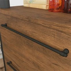 Buy ⭐ Home Square 2 Piece Lateral Wooden Filing Cabinet Set In Checked Oak 🛒 -Mobile Sales Store 2391065 5 L