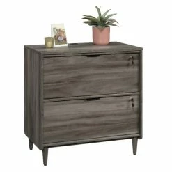 Coupon 🔥 Sauder Clifford Place Engineered Wood Lateral File Cabinet In Jet Acacia Finish ❤️ -Mobile Sales Store 2391077 12 L