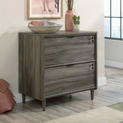 Coupon 🔥 Sauder Clifford Place Engineered Wood Lateral File Cabinet In Jet Acacia Finish ❤️ -Mobile Sales Store 2391077 13 L