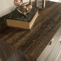 Discount 👏 Sauder Barrister Lane Engineered Wood Lateral File Cabinet In Iron Oak Finish ⌛ -Mobile Sales Store 2391078 5 L