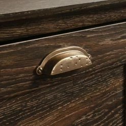 Discount 👏 Sauder Barrister Lane Engineered Wood Lateral File Cabinet In Iron Oak Finish ⌛ -Mobile Sales Store 2391078 6 L