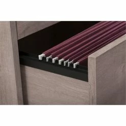 Best Pirce 🎉 Home Square 2 Piece Lateral Filing Cabinet Set With 2 Drawer In Washed Gray ⭐ -Mobile Sales Store 2391298 7 L