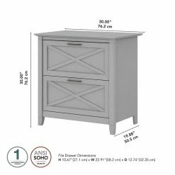 Best reviews of 🔥 Home Square 2 Piece Lateral Filing Cabinet Set With 2 Drawer In Cape Cod Gray 😍 -Mobile Sales Store 2391303 3 L
