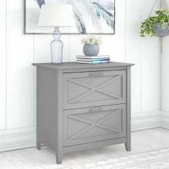 Best reviews of 🔥 Home Square 2 Piece Lateral Filing Cabinet Set With 2 Drawer In Cape Cod Gray 😍 -Mobile Sales Store 2391303 7 L