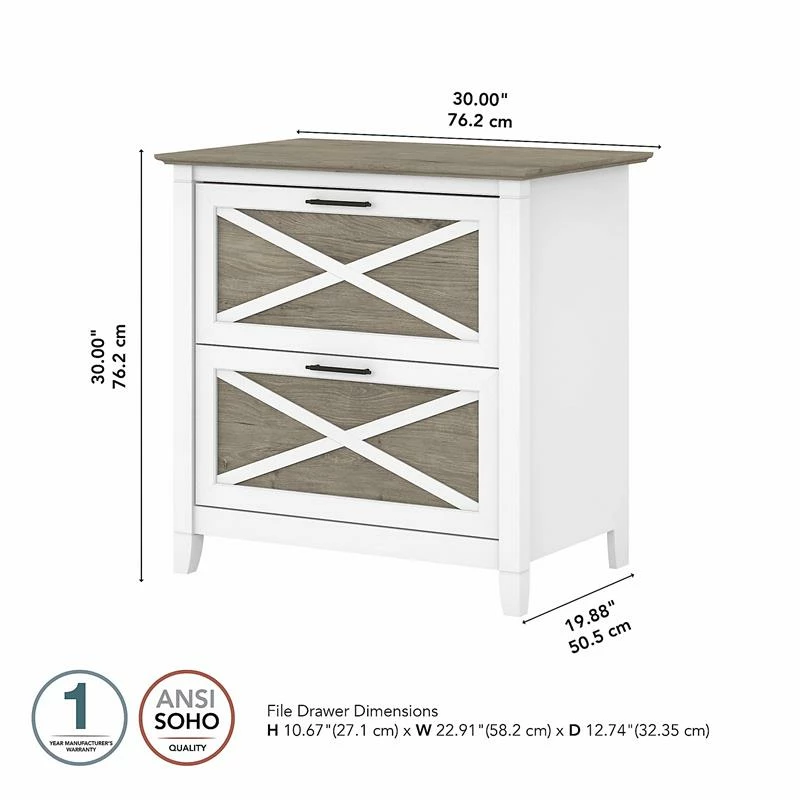 Hot Sale π Home Square 2 Piece Lateral Filing Cabinet Set With 2 Drawer In White & Gray π 4 Hot Sale π Home Square 2 Piece Lateral Filing Cabinet Set With 2 Drawer In White & Gray π - Image 4