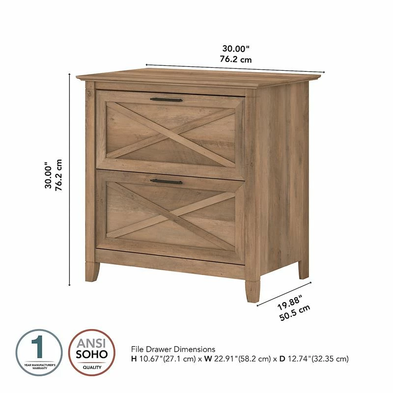 Best Pirce ✔️ Home Square 2 Piece Lateral Filing Cabinet Set With 2 Drawer In Reclaimed Pine ✨ 4 Best Pirce ✔️ Home Square 2 Piece Lateral Filing Cabinet Set With 2 Drawer In Reclaimed Pine ✨ - Image 4