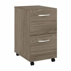 Coupon 𧨠BBF Hybrid 2 Drawer Mobile File Cabinet In Modern Hickory - Engineered Wood π