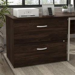 Best Pirce 😉 BBF Hybrid 2 Drawer Lateral File Cabinet In Black Walnut - Engineered Wood 🥰