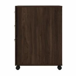 Budget 🌟 BBF Hybrid 3 Drawer Mobile File Cabinet In Black Walnut - Engineered Wood 🛒 -Mobile Sales Store 2393862 3 L