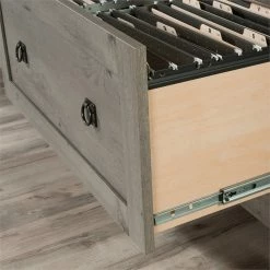 Best Pirce 🔥 Sauder August Hill Engineered Wood Lateral File Cabinet In Mystic Oak ⭐ -Mobile Sales Store 2406337 21 L