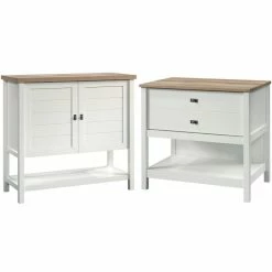 Brand new π Home Square 2 Piece Furniture Set With Lateral Filing Cabinet And Console Table β€οΈ
