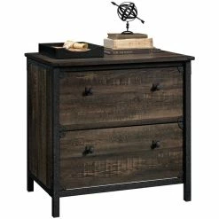 Hot Sale 🔥 Urbanpro Contemporary 2 Drawer Wooden Lateral File Cabinet In Carbon Oak ⭐ -Mobile Sales Store 2452655 11 L