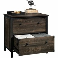 Hot Sale 🔥 Urbanpro Contemporary 2 Drawer Wooden Lateral File Cabinet In Carbon Oak ⭐ -Mobile Sales Store 2452655 12 L