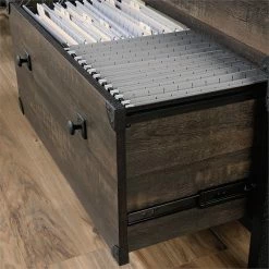 Hot Sale 🔥 Urbanpro Contemporary 2 Drawer Wooden Lateral File Cabinet In Carbon Oak ⭐ -Mobile Sales Store 2452655 15 L