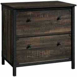 Hot Sale 🔥 Urbanpro Contemporary 2 Drawer Wooden Lateral File Cabinet In Carbon Oak ⭐
