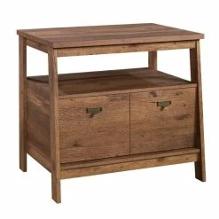 Best Sale 🌟 Urbanpro Modern Engineered Wood Lateral File Cabinet In Vintage Oak Finish ⌛