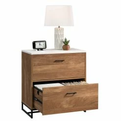 Discount 🤩 Urbanpro Mid-Century Wood Lateral File Cabinet With Storage And 2 Drawers 🧨 -Mobile Sales Store 2452693 2 L
