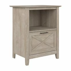 Hot Sale 😍 Urbanpro Lateral File Cabinet With Shelf In Washed Gray - Engineered Wood 👏