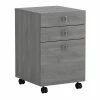 Promo 💯 Kathy Ireland Office By Bush Furniture Echo 3 Drawer Mobile File Cabinet In Modern Gray - Engineered Wood 👏