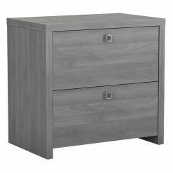 Wholesale 😉 Kathy Ireland Office By Bush Furniture Echo 2 Drawer Lateral File Cabinet In Modern Gray - Engineered Wood 🎁