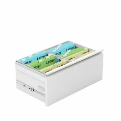 Budget 👍 GangMei 4-Drawer Steel Metal Lateral Filing Cabinet With Lock In White ❤️ -Mobile Sales Store 2484501 2 L