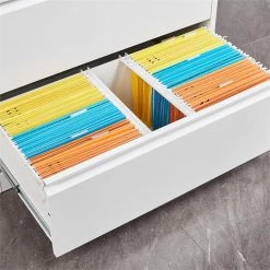 Outlet 🔔 GangMei 2-Drawer Steel Metal Lateral Locking Filing Cabinet With Lock In White ✔️ -Mobile Sales Store 2484511 13 L
