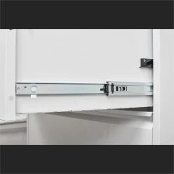 Outlet 🔔 GangMei 2-Drawer Steel Metal Lateral Locking Filing Cabinet With Lock In White ✔️ -Mobile Sales Store 2484511 7 L