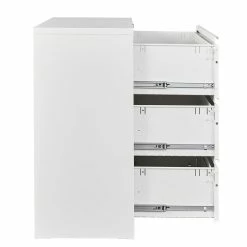 New 💯 GangMei 3-Drawer Steel Metal Lateral Locking Filing Cabinet With Lock In White 🛒 -Mobile Sales Store 2488238 4 L
