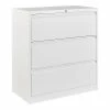 New 💯 GangMei 3-Drawer Steel Metal Lateral Locking Filing Cabinet With Lock In White 🛒
