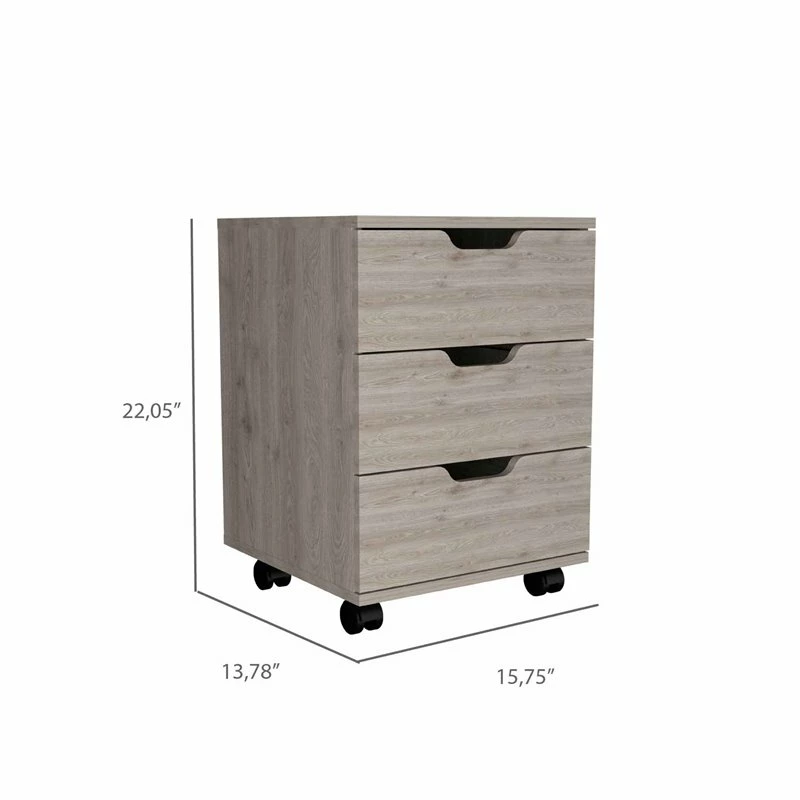Cheapest π FM Furniture Lyon 3-Drawer Modern Wood Mobile Filing Cabinet In Light Gray β€οΈ 6 Cheapest π FM Furniture Lyon 3-Drawer Modern Wood Mobile Filing Cabinet In Light Gray β€οΈ - Image 6