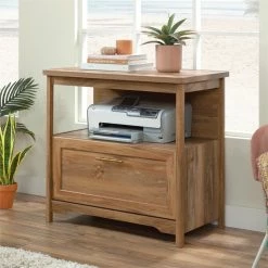 Coupon 🥰 Sauder Coral Cape Engineered Wood Lateral File Cabinet In Sindoori Mango 😉 -Mobile Sales Store 2491077 5 L