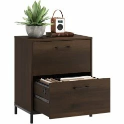 Promo 🎁 Pemberly Row Lateral File In Engineered Wood In Smoked Oak 🛒 -Mobile Sales Store 2499446 3 L